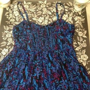 Express Blue Sweetheart Cami Sundress, XS